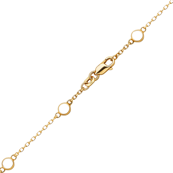 Finished Diamond by the Yard Cable Anklet in 14K Yellow Gold (No Stones)