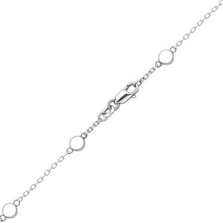 Finished Diamond by the Yard Cable Anklet in 14K White Gold (No Stones)