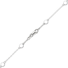 Bulk / Spooled Diamond by the Yard Cable Chain in 14K White Gold (Diamond Bezel: Every 1.5")