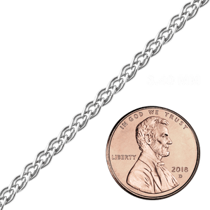 Bulk / Spooled Nonna Chain in Sterling Silver (2.30 mm - 7.70 mm)