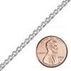 Bulk / Spooled Nonna Chain in Sterling Silver (2.30 mm - 6.30 mm)