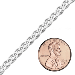 Bulk / Spooled Nonna Chain in Sterling Silver (2.30 mm - 7.70 mm)