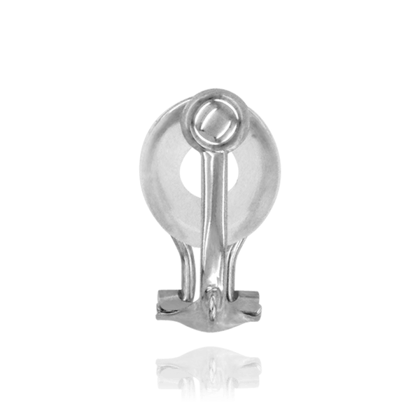 ITI NYC Earrings Clips with Dapped Backs and Cushion (14 x 10 mm)
