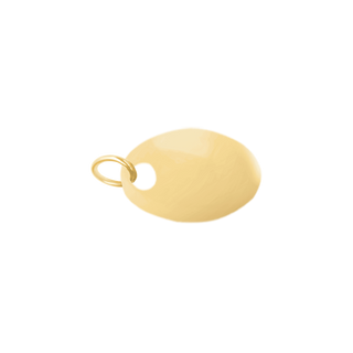 ITI NYC Oval Chain Tag with Ring (7.3 x 5.5 mm)