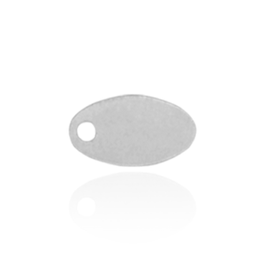 ITI NYC Oval Chain Tag (9.8 x 5.5 mm)