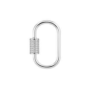Oval Screw On/Off Chain Connectors / Charm Hangers / Carabiners (16 x 25 mm)