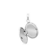 Load image into Gallery viewer, ITI NYC Embossed Oval Locket in Sterling Silver with Optional Engraving (30 x 17 mm)
