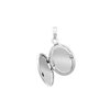 Embossed Oval Locket in Sterling Silver with Optional Engraving (21 x 16 mm)