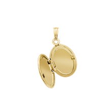 Load image into Gallery viewer, ITI NYC Plain Oval Locket in Sterling Silver 18K Yellow Gold Finish with Optional Engraving (23 x 14 mm - 57 x 39 mm)
