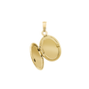 Oval Locket with Diamonds in 14K Gold with Optional Engraving (20 x 11 mm - 24 x 14 mm)