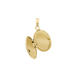 ITI NYC Hand Engraved Design Oval Locket in 14K Gold Filled with Optional Engraving (34 x 20 mm)