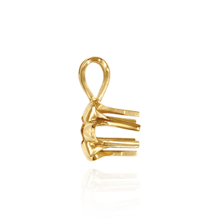 ITI NYC Round Six Prong Buttercup Pendants in 14K Gold (1.75 mm - 6.50 mm)