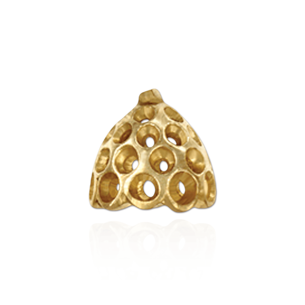 ITI NYC Cap Ends in Gold (7 mm Cup)