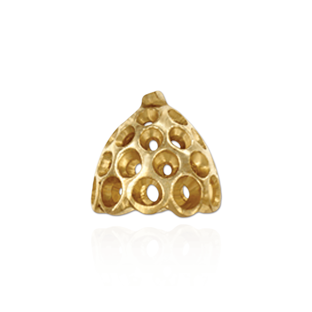 ITI NYC Cap Ends in 14K and 18K Gold (7 mm Cup)