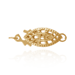 ITI NYC Fish Hook Filigree Pearl Clasps (14 mm)