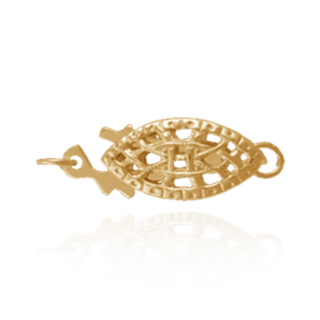 ITI NYC Fish Hook Filigree Pearl Clasps (15 x 6 mm - 19 x 8 mm)