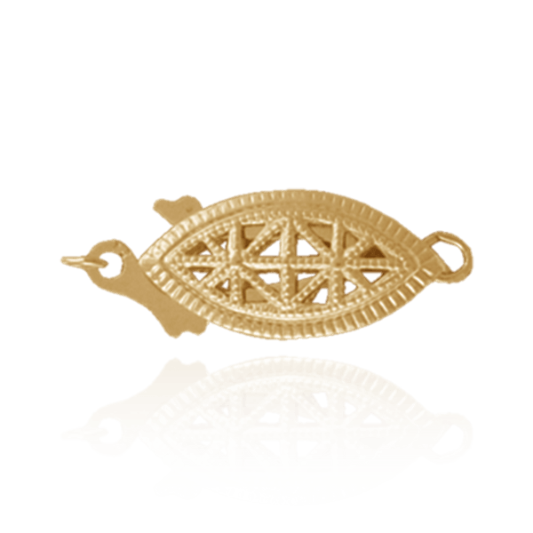 ITI NYC Fish Hook Filigree Pearl Clasps (15 x 6 mm - 19 x 8 mm)