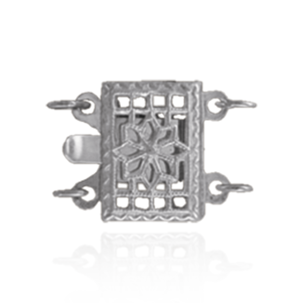 ITI NYC Filigree Rectangle Pearl Clasps (2-3 Strands; 10.5 mm)