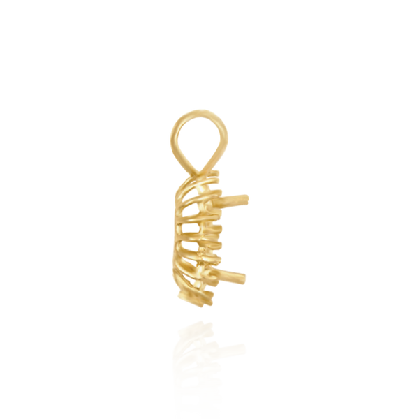 ITI NYC Oval Cluster Pendants (12-16 Side Stones | 6.00 x 4.00 mm - 10.00 x 8.00 mm)