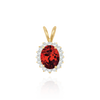 ITI NYC Oval Cluster Pendants (12-16 Side Stones | 6.00 x 4.00 mm - 10.00 x 8.00 mm)