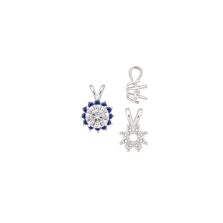 ITI NYC Round Cluster Pendants (8-12 Side Stones | 3.70 mm - 7.50 mm)