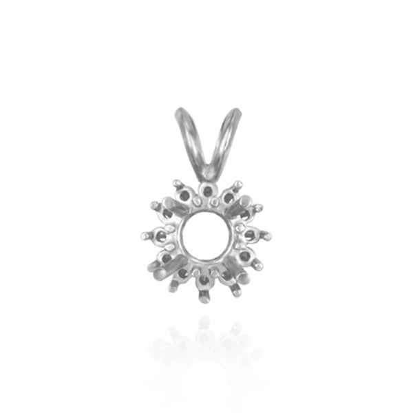 ITI NYC Round Cluster Pendants (8-12 Side Stones | 3.00 mm - 8.00 mm)