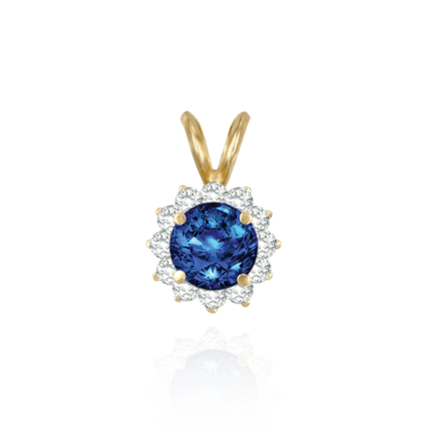 ITI NYC Round Cluster Pendants (8-12 Side Stones | 3.00 mm - 8.00 mm)