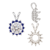 ITI NYC Round Cluster Pendants (8-12 Side Stones | 3.70 mm - 7.50 mm)