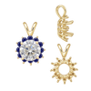 ITI NYC Round Cluster Pendants (8-12 Side Stones | 3.70 mm - 7.50 mm)
