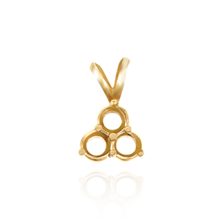 ITI NYC 3 Stone Cluster Pendants (3 x 2.00 mm - 3 x 4.25 mm)