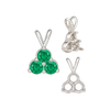 ITI NYC 3 Stone Cluster Pendants (3 x 2.00 mm - 3 x 4.20 mm)