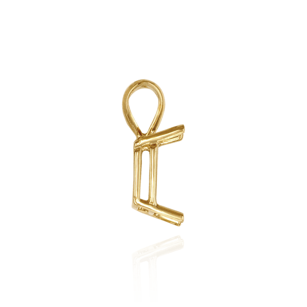 ITI NYC Emerald Shape Four Prong Double Wire Pendants in 14K Gold (4.00 x 3.00 mm - 30.00 x 20.00 mm)