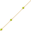 Bulk / Spooled Diamond by the Yard Cable Chain in 14K Yellow Gold (Diamond Bezel: Every 1.5")