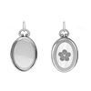 ITI NYC Oval Half Locket in Sterling Silver with Optional Engraving (30 x 16 mm)