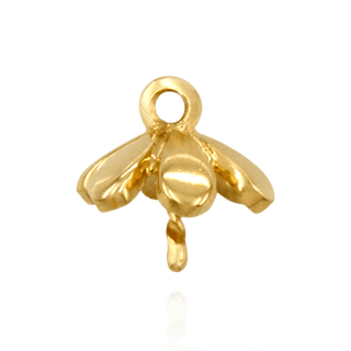 ITI NYC Pearl Cap Dangle Drops with Flower Design (7.00 mm Cup)