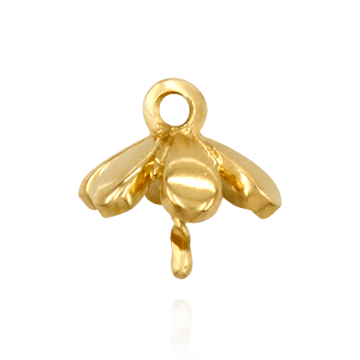 ITI NYC Pearl Cap Dangle Drops with Flower Design (7.00 mm Cup)