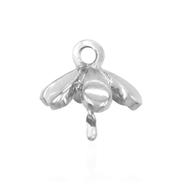 ITI NYC Pearl Cap Dangle Drops with Flower Design (7.00 mm Cup)