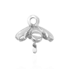 ITI NYC Pearl Cap Dangle Drops with Flower Design (7.00 mm Cup)
