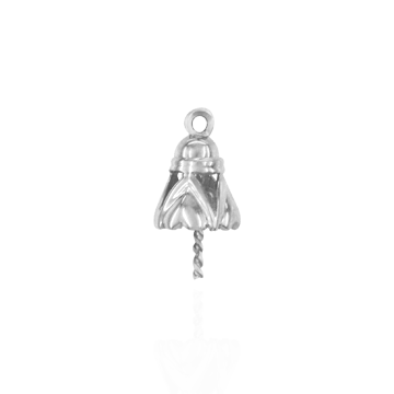 ITI NYC Pearl Cap Dangle Drops with ITI NYC Heart Design (7mm Cup)