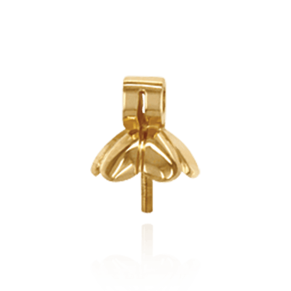 ITI NYC Pearl Pendants with Petal Design (6.00 mm Cup)