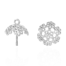 Load image into Gallery viewer, ITI NYC Pearl Cap Dangle Drops with Filigree and Peg (6.00 mm - 8.50 mm Cup)
