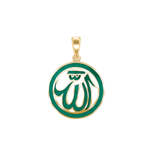 ITI NYC Allah Pendant in 14K Gold