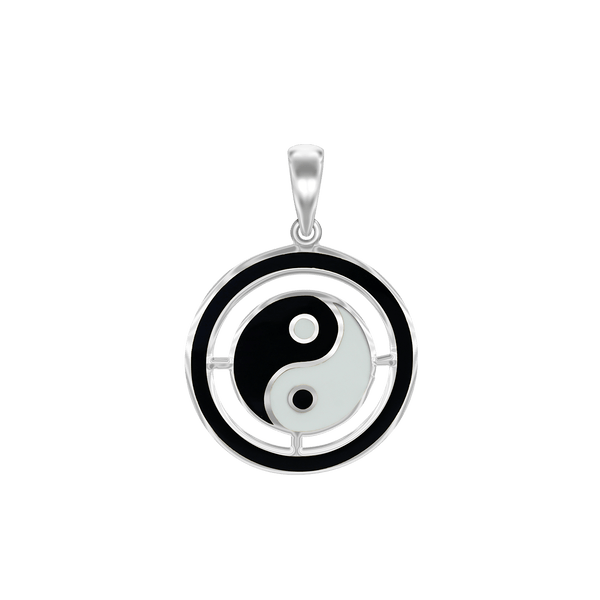 ITI NYC Yin Yang Symbol Pendant in Sterling Silver
