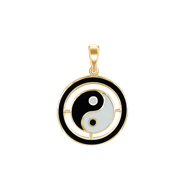 ITI NYC Yin Yang Symbol Pendant in 14K Gold