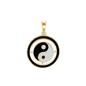 ITI NYC Yin Yang Symbol Pendant in 14K Gold