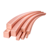 14K Rose Square Medium Wire