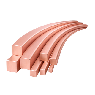 14K Rose Square Medium Wire
