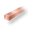 14K Rose Square Medium Wire