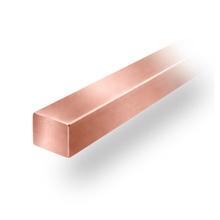 14K Rose Square Medium Wire