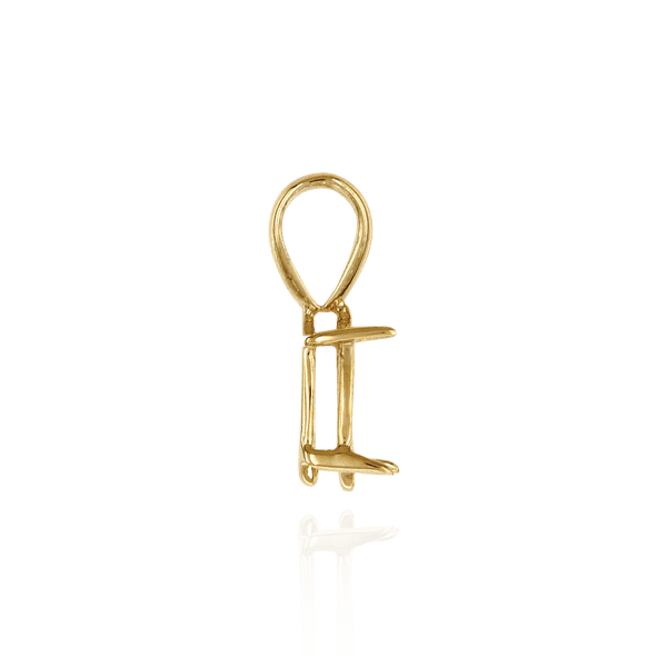 ITI NYC Marquise Shape Four Prong Double Wire Pendants in 14K Gold (5.00 x 3.00 mm - 12.00 x 6.00 mm)